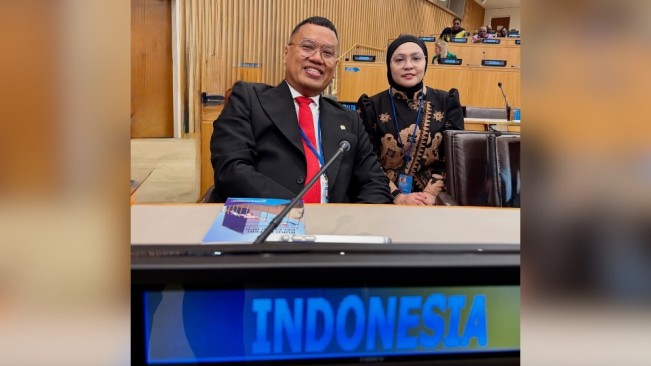 Uya Kuya dan Astrid Kuya di Kantor Pusat PBB. [Instagram @astridkuya]